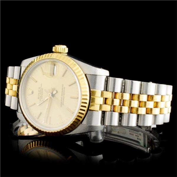 31MM Ladies Rolex YG/SS DateJust Mid-size Watch