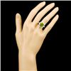 Image 4 : 5.46ct Peridot & 0.46ctw Diam Ring in 14K Gold