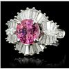 Image 1 : 2.26ct Spinel & 1.51ct Diam Ring in 18K White Gold