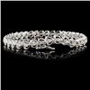 Image 1 : 1ctw Diamond Bracelet in 14K White Gold