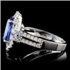 Image 3 : 18K Gold Ring: 3.70ct Tanzanite & 0.88ctw Diam
