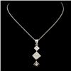 Image 2 : 14K Gold 0.64ctw Diamond Pendant