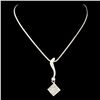 Image 2 : 14K Gold 0.64ctw Diamond Pendant