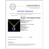 Image 4 : 14K Gold 1.13ctw Sapphire Pendant