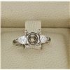 Image 1 : Solid Platinum 0.58ctw Diamond Ring