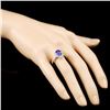 Image 3 : 14K Gold 2.37ct Tanzanite & 0.67ctw Diamond Ring