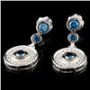 Image 2 : 14K Gold 0.88ctw Fancy Diamond Earrings