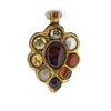 Image 3 : 22KT Gold Astrological Solar System Pendant