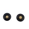 Image 2 : 14K Gold Black Onyx and Diamond Earrings