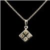 Image 1 : 14K Gold 0.18ctw Diamond Pendant