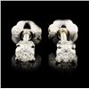 Image 1 : 14K Gold 0.16ctw Diamond Earrings