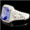 Image 2 : 2.83ct Tanzanite & 0.81ctw Diam Ring in 14K Gold