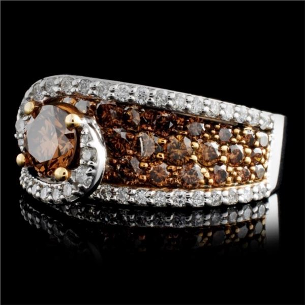 3.31ctw Fancy Color Diamond Ring in White Gold