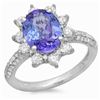 Image 2 : 14K Gold Ring with 2.50ct Tanzanite & 1.00ct Diam