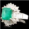 Image 1 : 2.45ct Emerald & 1.54ctw Diam Ring in 14K Gold