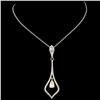 Image 1 : 0.9ctw Diamond Pendant in 18K Gold