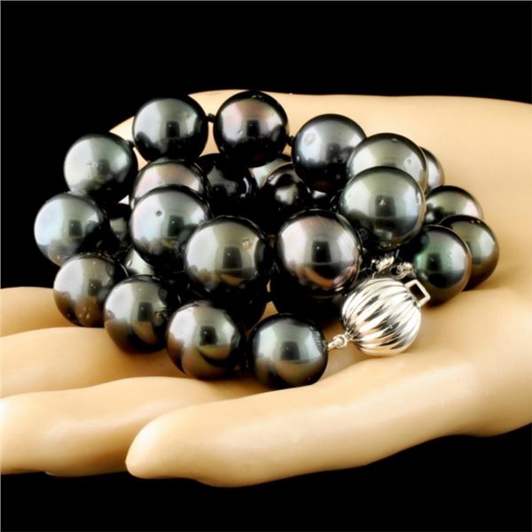 14K Gold Necklace with 14-16MM Tahitian Pearl