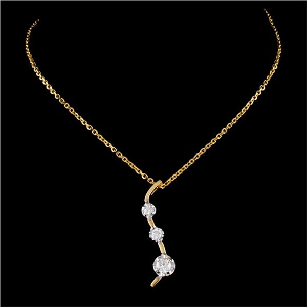 0.25ctw Diamond Pendant in 14K Gold
