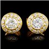 Image 2 : 1.17ctw Diamond Earrings, 18K Gold