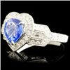 Image 1 : 2.01ct Sapphire & 0.80ctw Diam Ring in 18K Gold
