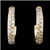 Image 2 : 0.50ct Diamond Earrings in 18K Gold