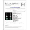 Image 3 : 1.51ct Emerald & 0.73ct Diamond Earrings in 18K WG