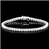 Image 2 : 7.45ct Diamond Bracelet in 18k White Gold