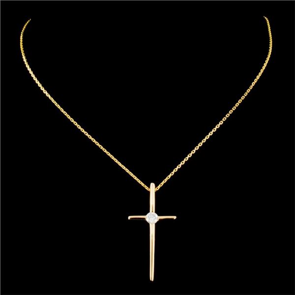 0.12ctw Diamond Pendant in 14K Gold