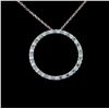 Image 2 : 0.62ctw Diamond Pendant in 18K White Gold