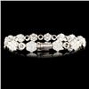 Image 1 : Diamond Bracelet 6.77ctw in 18K Gold