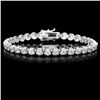 Image 2 : 10ct Diamond Tennis Bracelet in 18k White Gold