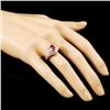 Image 3 : 0.84ct Ruby & 0.60ctw Diamond Ring, 18K Gold