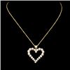 Image 1 : Diamond Pendant: 0.74ctw, 14K Gold