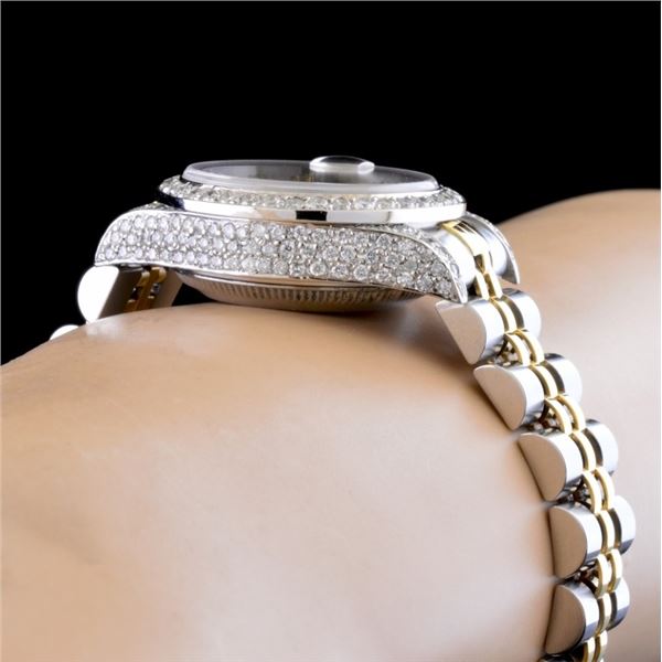 2.15ctw Diamond Rolex DateJust Watch Full Bust