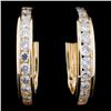Image 1 : 14K Gold Diamond Earrings - 2.47ctw
