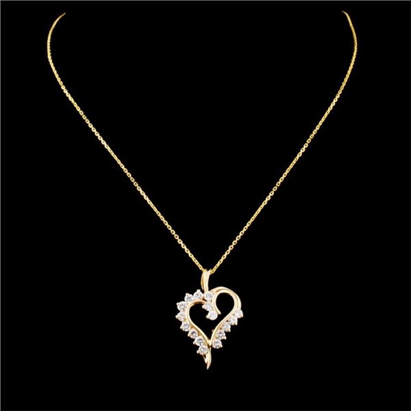 0.38ctw Diamond Pendant in 14K Gold