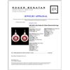 Image 3 : 1.81ct Ruby & 2.32ctw Diam Earrings in 14K Gold