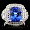 Image 2 : 4.69ct Tanzanite & 1.00ctw Diamond in 18K WG