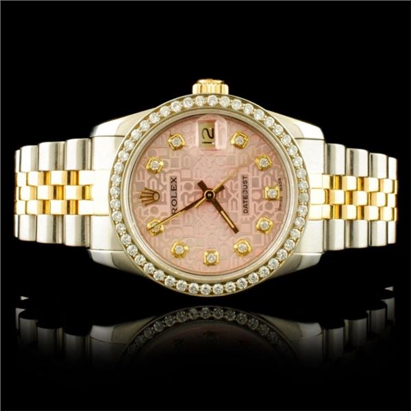 31MM 1.30ct Diamond Rolex DateJust Mid-Size Watch