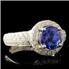 Image 3 : 18K Gold Ring: 2.15ct Tanzanite, 1.03ctw Diam