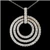 Image 2 : 3.15ctw Diamond Pendant in 14K Gold