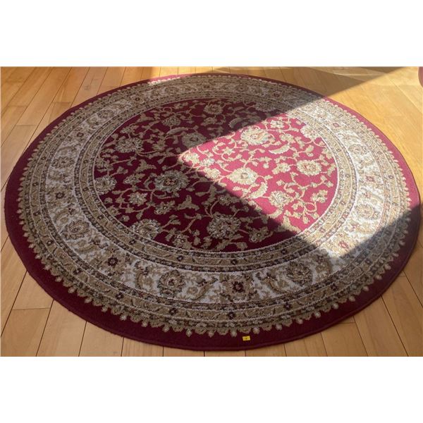 Classic Agra Round Area Rug 73D Turkey Polyester Cotton