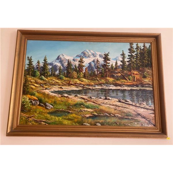 W Raad Oil On Board 42 x 30