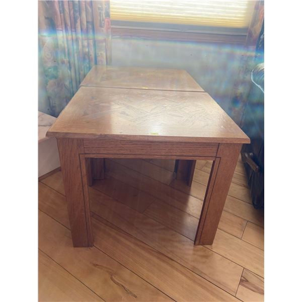 Oak Side Tables 22 x 18 x19T