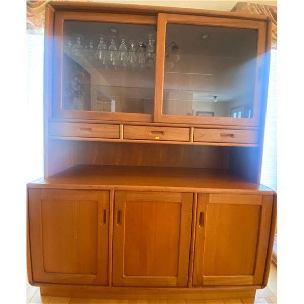 2014 Benny Linden Teak China Cabinet 57L x 27 x 70T
