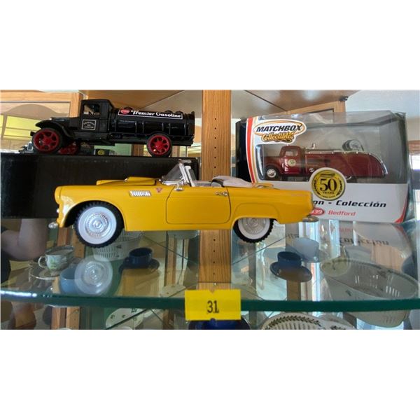 Diecast Car Collection 1939 Bedford 1931 Hawkeye 1955 Thunderbird