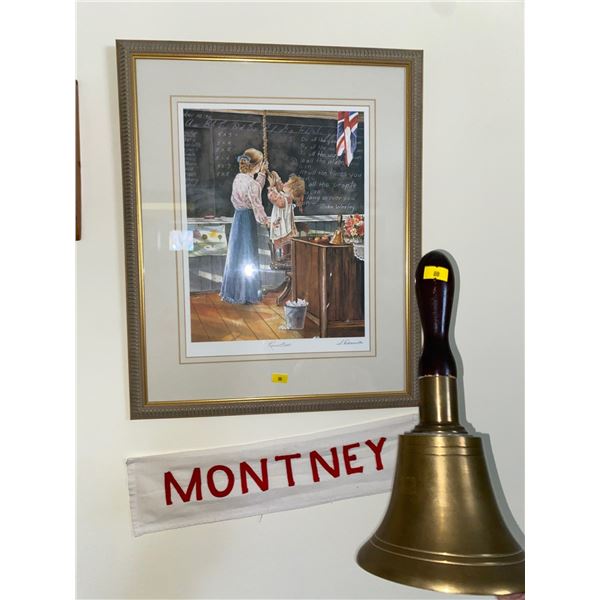 Antique School Bell School Teacher Print