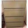 Image 1 : Avacado Green 4 Drawer Filing Cabinet 36W x 18D x 54T