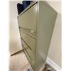 Image 2 : Avacado Green 4 Drawer Filing Cabinet 36W x 18D x 54T