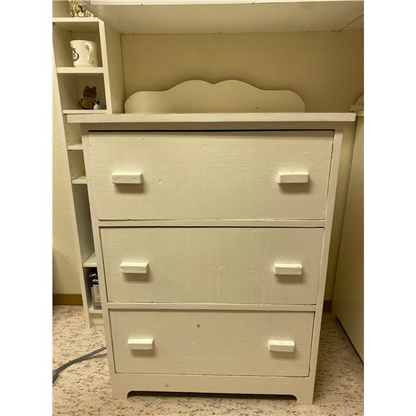 White Wood Painted Dressers 28L x 21D x 36T